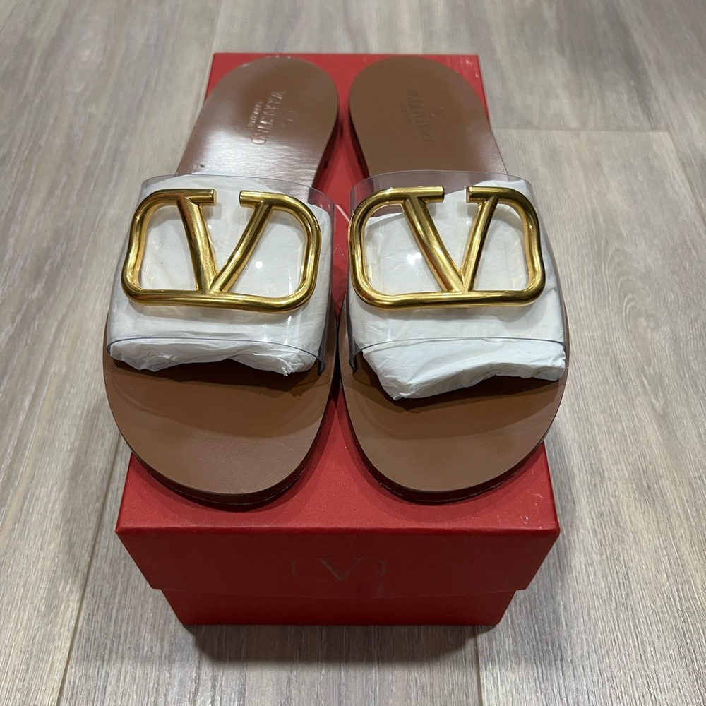 Valentino Garavani VLogo Slide PVC 38.5